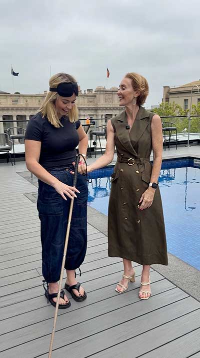 Teri from Okkiyo with Joanne