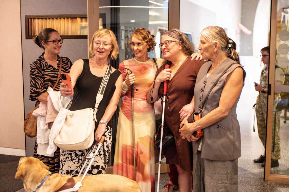 taking a selfie at a community get together